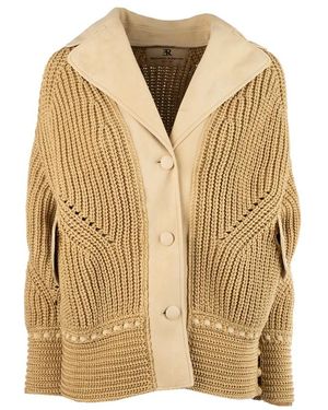 Ermanno Scervino Cardigans - Natural