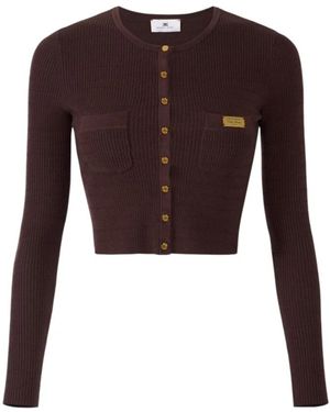 Elisabetta Franchi Cardigans - Brown