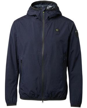 Blauer Bomber Jackets - Blue