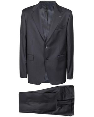Tagliatore Single Breasted Suits - Black