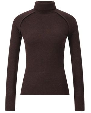 Victoria Beckham Turtlenecks - Marron