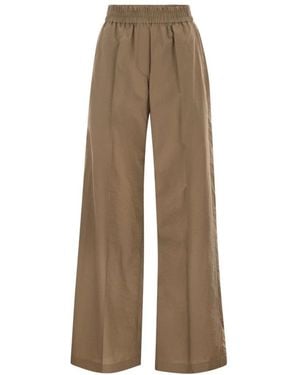 Brunello Cucinelli Wide Trousers - Marrón
