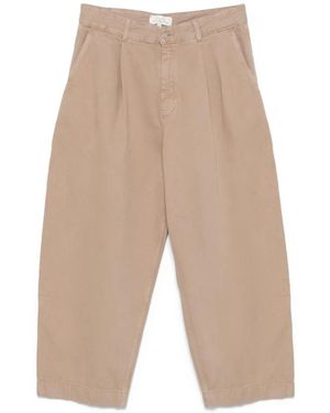 Studio Nicholson Broeken ,Bruin ,Bruine Jeans Met Details - Naturel