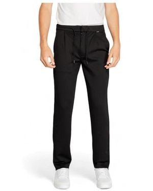 Calvin Klein Slim-Fit Trousers - Black