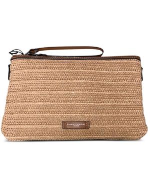 Gianni Chiarini Tassen ,Leer Marcella Clutch - Bruin