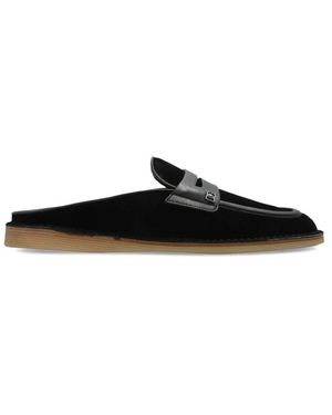 Dolce & Gabbana Suede Mules - Schwarz