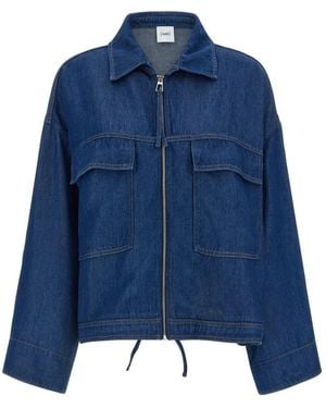 Nude Blake Wide Denim Jacket - Blau