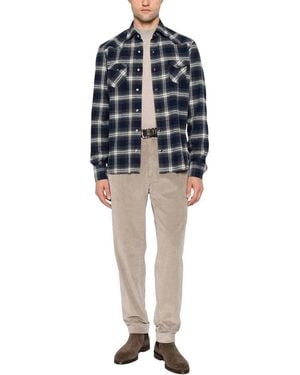 Barba Napoli Shirt 57111 0001 - Blauw