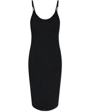 Versace Jurk Met Bandjes - Zwart