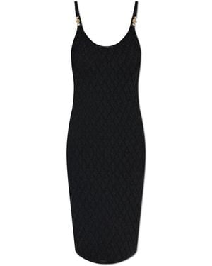 Versace Jurk Met Bandjes - Zwart