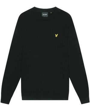 Lyle & Scott Round-Neck Knitwear - Black
