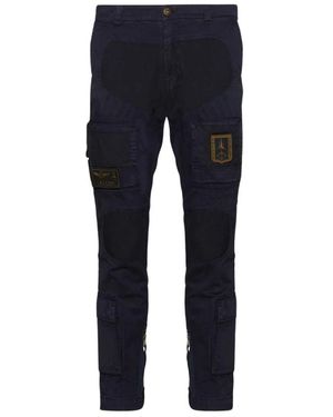 Aeronautica Militare Slim-Fit Trousers - Blue