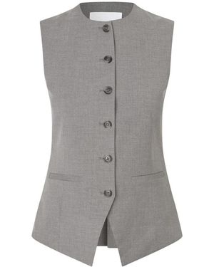 Samsøe & Samsøe Jassen ,Grijs ,Leer Saruma Vest
