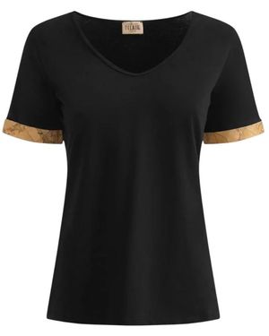 Alviero Martini 1A Classe Geo Classic T-Shirt Mit Kurzen Ärmeln - Schwarz