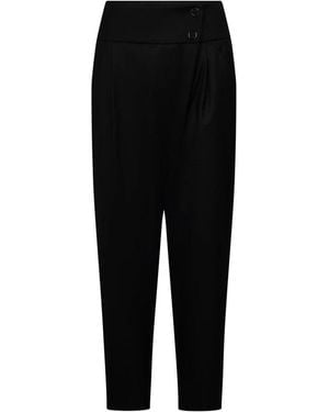 RAFFAELLO ROSSI Slim-Fit Trousers - Negro