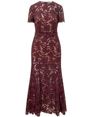 Self-Portrait Midi Dresses - Rojo