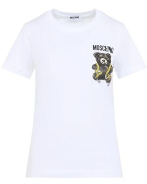 Moschino Tops ,Wit ,Katoen Mini Teddy Tee