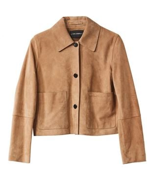 Karl Lagerfeld Leather Jackets - Marron