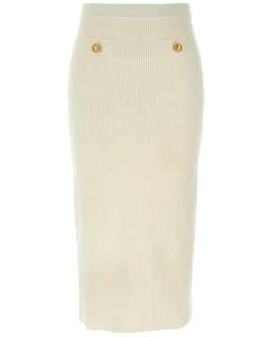 Alessandra Rich Midi Skirts - Natural