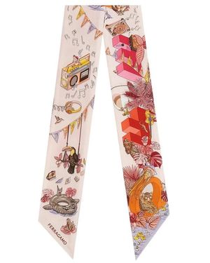 Ferragamo Silky Scarves - Rojo
