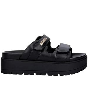 Guess Faxon Platform Slider - Schwarz