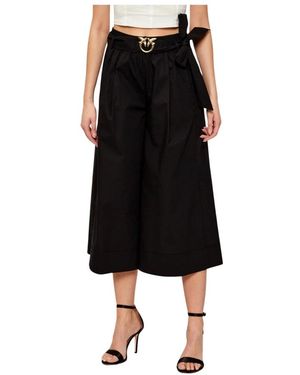Pinko Cropped Trousers - Black