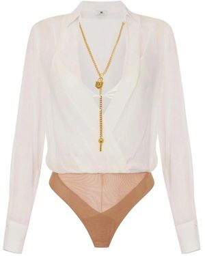 Elisabetta Franchi Bodysuit - Wit