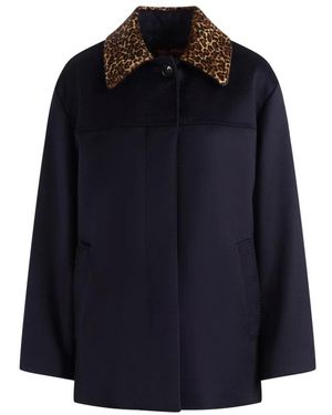Max Mara Einknopfmantel - Blau