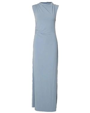 SELECTED Kleedjes ,Blauw ,Polyester Robin-Maja Sl Ankeljurk
