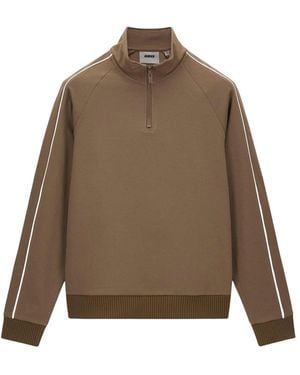 Guess Sweatshirt Met Hoge Hals En Rits - Groen