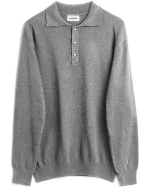 Soulland Marcel Polo-Pullover - Grau