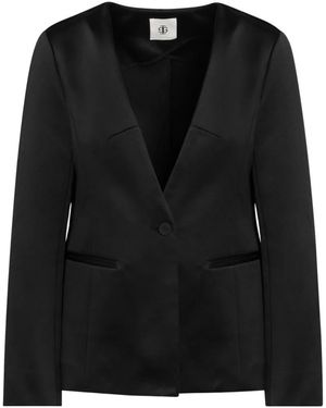 THE GARMENT Jassen ,Zwart ,Zwarte Jas Monopetto Stijl