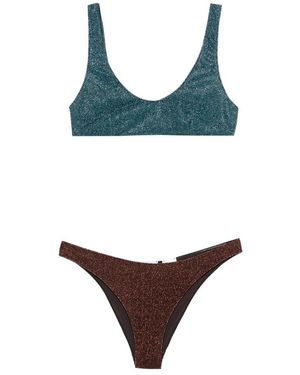 Oséree Scoop Neck Bikini - Blau