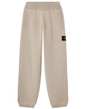 Stone Island Stretch Wool Joggers - Naturel