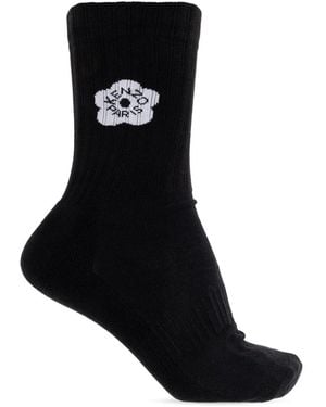 KENZO Socken Mit Logo - Schwarz