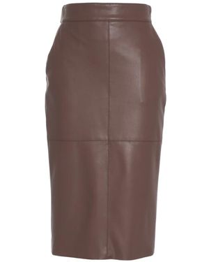 Elisabetta Franchi Pencil Skirts - Marrón