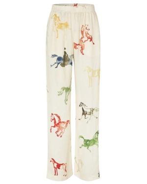 Stine Goya Elastische Lange Broek - Metallic