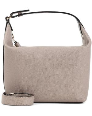 Valextra Tassen ,Leer Pouch Mochi Bag - Grijs
