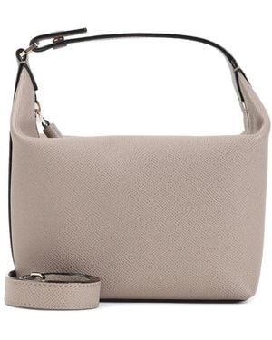 Valextra Tassen ,Leer Pouch Mochi Bag - Grijs