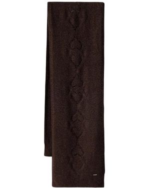 Twinset Strickschal Aus Alpakawollmischung - Braun