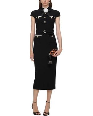 Self-Portrait Midi Dresses - Negro