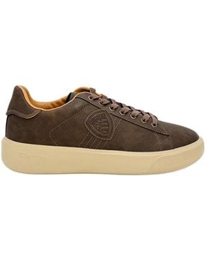Blauer Sneakers - Marrone