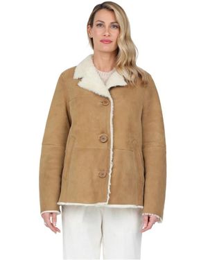 Gimo's Korte Shearling Jassen - Naturel