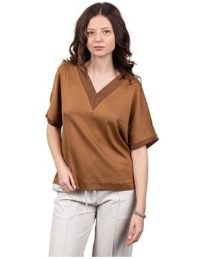 Gran Sasso Tops ,Bruin ,T-Shirts