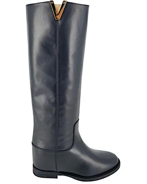 Via Roma 15 High Boots - Blue
