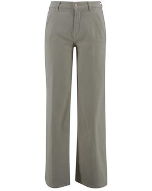 7 For All Mankind Straight Trousers - Grijs