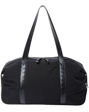 Bottega Veneta Duffle-Bag Mit Lederbesatz - Schwarz