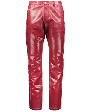 DIESEL Straight Fit Jeans - Red