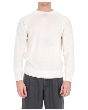 Eleventy Round-Neck Knitwear - White