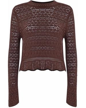 Kocca Round-Neck Knitwear - Brown